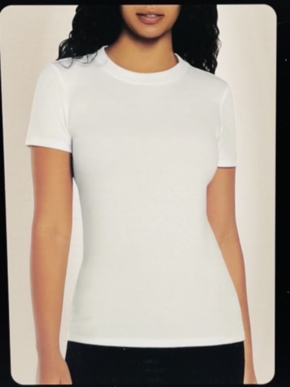 Banana Republic Women's Large 3 Pack Stretch Rib Crew Neck Short Sleeve T-shirts
